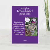 Carte de réconfort aimante vierge (Dos)