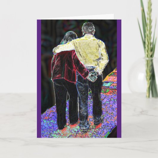 Carte de réconfort aimante vierge (Devant)