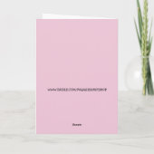 CARTE DE RECONNAISSANCE CHAT FILLE ANNIVERSAIRE (Dos)