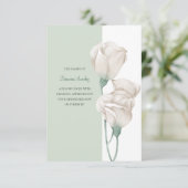 Carte de reconnaissance de la sympathie florale (Debout devant)