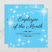 Carte de reconnaissance de l'employé du mois (Devant / Derrière)