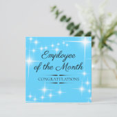 Carte de reconnaissance de l'employé du mois (Debout devant)