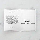 Carte de reconnaissance de pasteur avec badge flor (Intérieur)