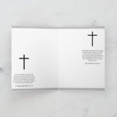 Carte de reconnaissance de pasteur avec crucifix é (Intérieur)