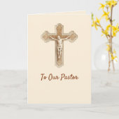 Carte de reconnaissance élégante pour un pasteur a (Fleur jaune)