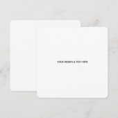 Carte de reconnaissance minimaliste blanche propre (Devant / Derrière)