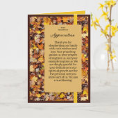 Carte de reconnaissance pour pasteur aux feuilles (Fleur jaune)