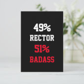 Carte de recteur badass (Debout devant)