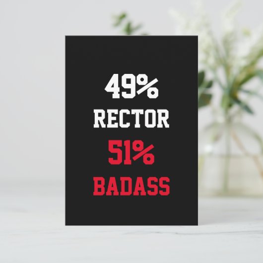 Carte de recteur génial (Debout devant)