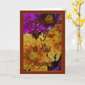 Carte de récupération de 12 étapes (Fleur jaune)