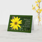 Carte de récupération rapide de la chirurgie hanch (Fleur jaune)