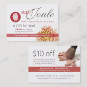 Carte De Réduction $10 outre du bon Pauline (Devant / Derrière)