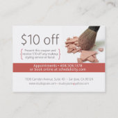 Carte De Réduction $10 outre du bon Pauline (Dos)