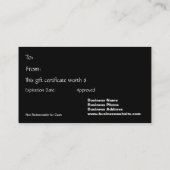 Carte De Réduction 21ème Gâteau d'anniversaire du certificat-prime (Dos)