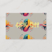 Carte De Réduction 45 % d'économies incroyables garanties ! (Dos)