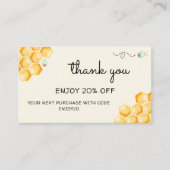 Carte De Réduction Abeille de miel (Devant)