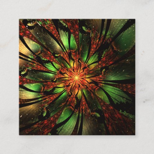 Carte De Réduction Abstract fractal flower design.  (Devant)