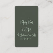 Carte de réduction - Affaires (Dos)