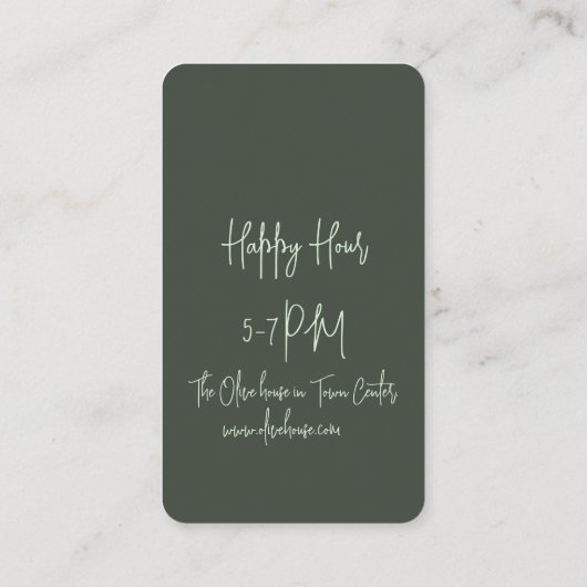 Carte de réduction - Affaires (Dos)