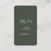 Carte de réduction - Affaires (Dos)