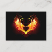 Carte De Réduction Angel Fire Heart with Wings (Devant)