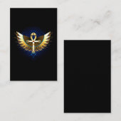 Carte De Réduction Ankh or avec ailes (Devant / Derrière)