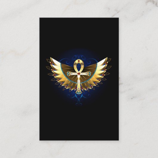 Carte De Réduction Ankh or avec ailes (Devant)