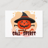 Carte De Réduction Appel de l'Esprit d'Halloween (Devant)