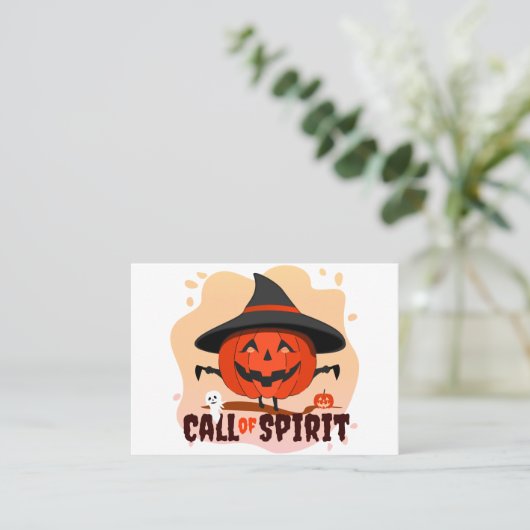Carte De Réduction Appel de l'Esprit d'Halloween (Debout devant)
