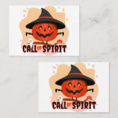Carte De Réduction Appel de l'Esprit d'Halloween (Devant / Derrière)