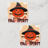 Carte De Réduction Appel de l'Esprit d'Halloween (Devant / Derrière)