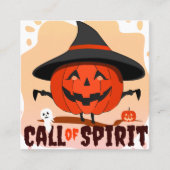 Carte De Réduction Appel de l'Esprit d'Halloween (Devant)