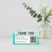 Carte De Réduction Aquarelle Abstraite simple et propre (Debout devant)