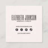 Carte De Réduction Arc-en-ciel coloré tendance moderne élégant Abstra (Dos)