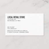 Carte de réduction | Arrière - plan couleur numéri (Dos)