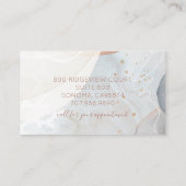 Carte De Réduction Artiste de maquillage aquarelle Abstraite (Dos)