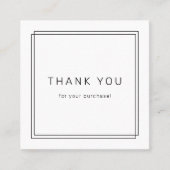 Carte De Réduction AVERY Modern Minimalist Business QR Code Thank You (Devant)