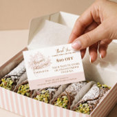 Carte De Réduction Baker Floral Cupcake Thank You Promo Code Bakery