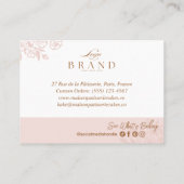 Carte De Réduction Baking Utensils Thank You Promo Code Bakery Logo (Dos)