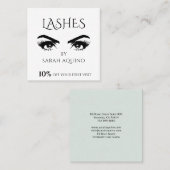 Carte De Réduction Beauté des yeux et des cils glamour (Devant / Derrière)