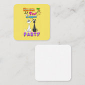 Carte De Réduction Bienvenue À Quatre Legs Party (Devant / Derrière)