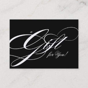 Carte De Réduction Blanc de noir de certificat-prime de salon de