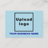 Carte de réduction Bleu clair pour entreprise (Dos)