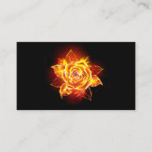 Carte De Réduction Blooming Fire Rose (Devant)