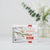 Carte De Réduction Bon de thérapie de massage (Debout devant)