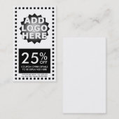 Carte De Réduction bon simple (Devant / Derrière)