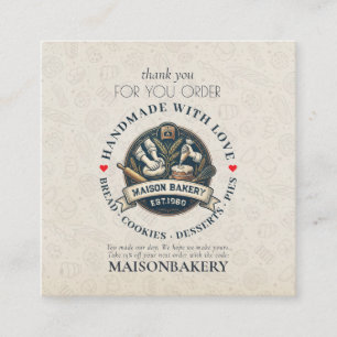 Carte De Réduction Boulangerie Rurale Boutique Pâtisserie Dessert Suc