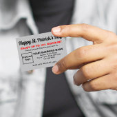 Carte de réduction Business Saint Patrick Grey