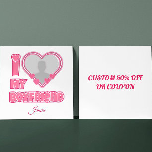 Carte De Réduction Cadeau personnalisé Je t'aime mon petit ami – Ajou
