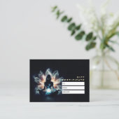 Carte De Réduction Cadeaux de pose de méditation d'instructrice de yo (Debout devant)